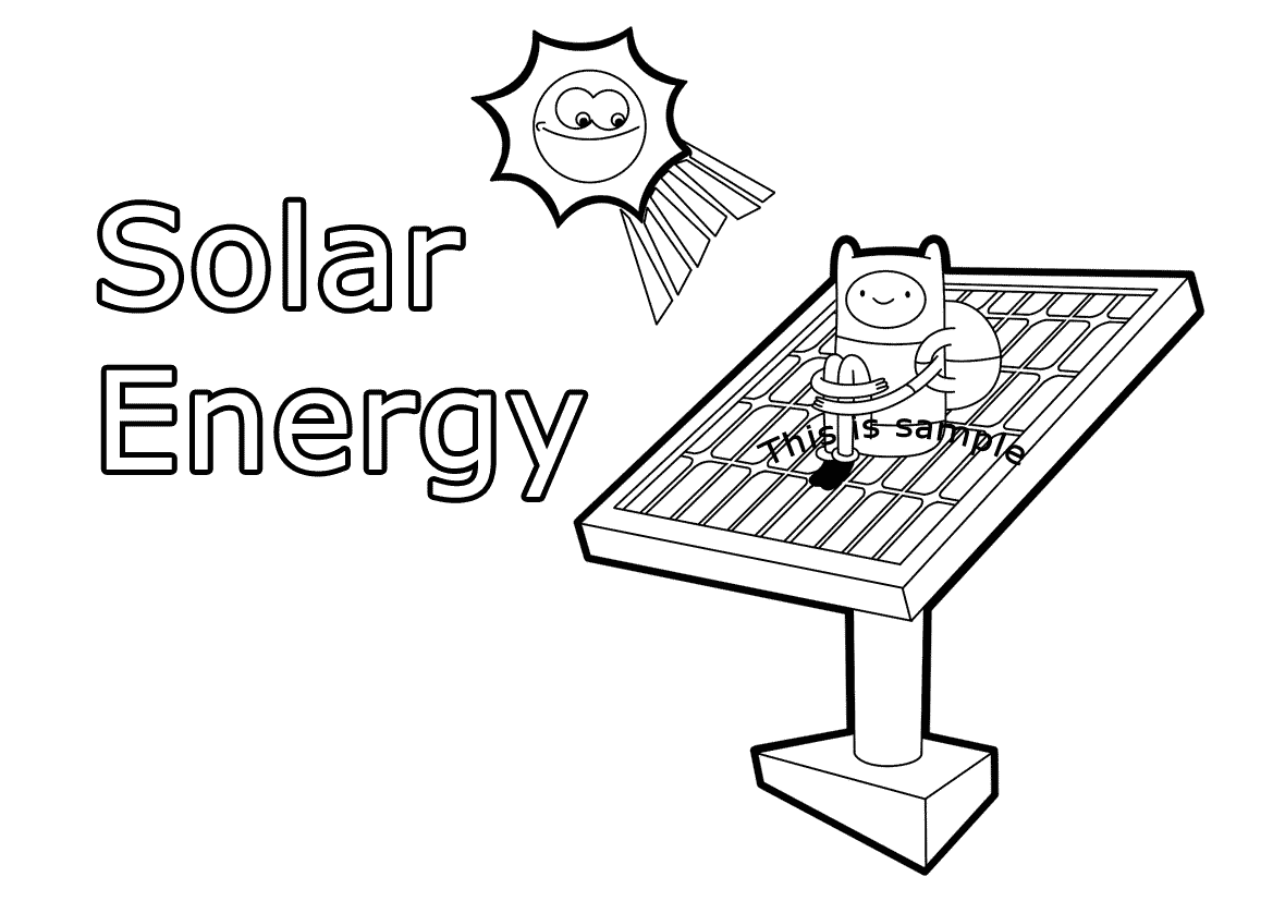 Solar Energy Coloring Pages