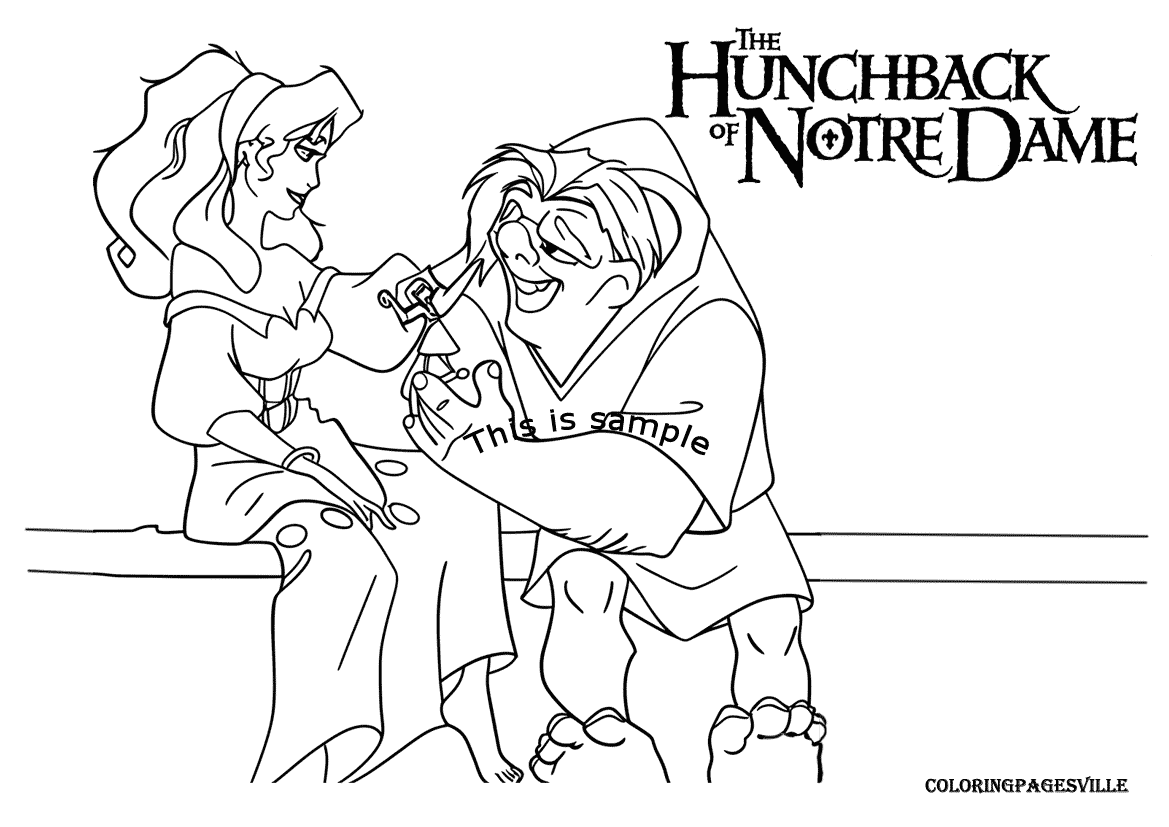 The Hunchback of Notre Dame Coloring Pages