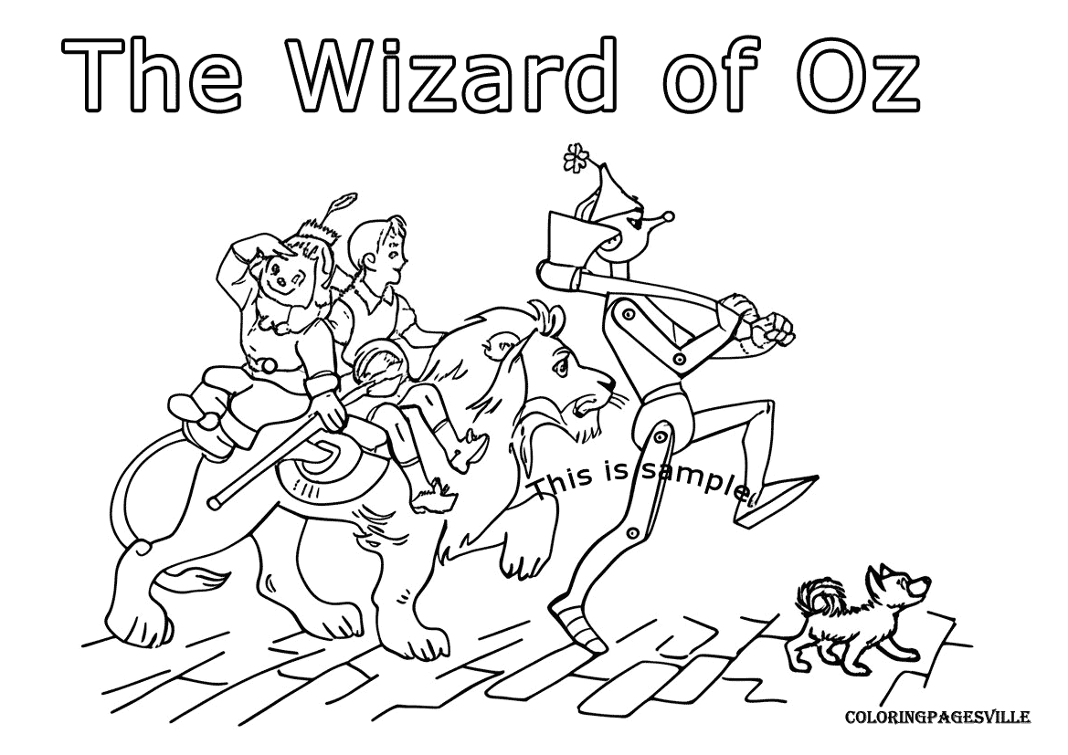 The Wizard of Oz Coloring Pages