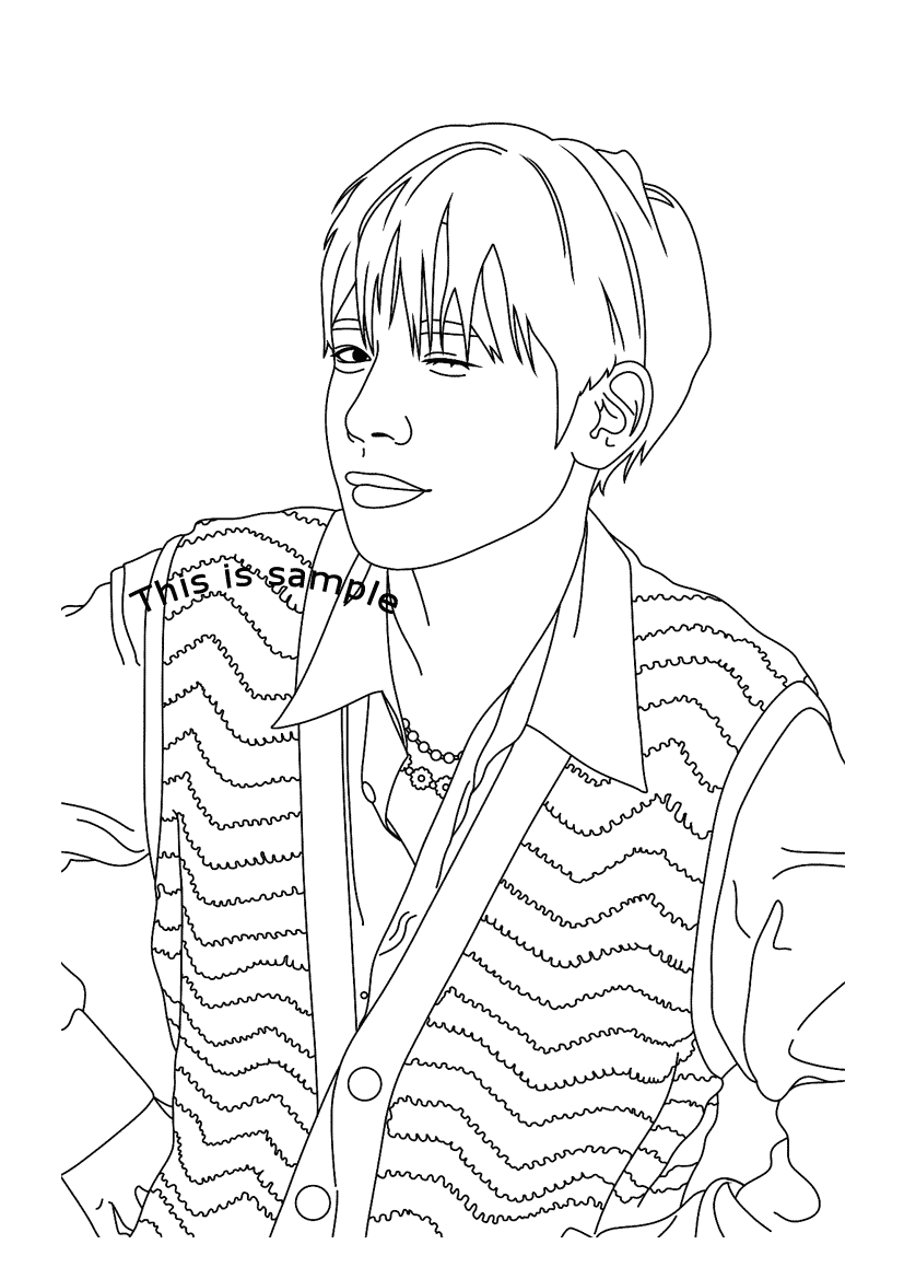 Taehyun Coloring Pages