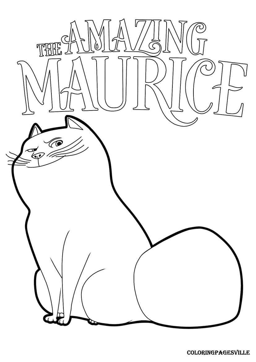 The Amazing Maurice coloring pages