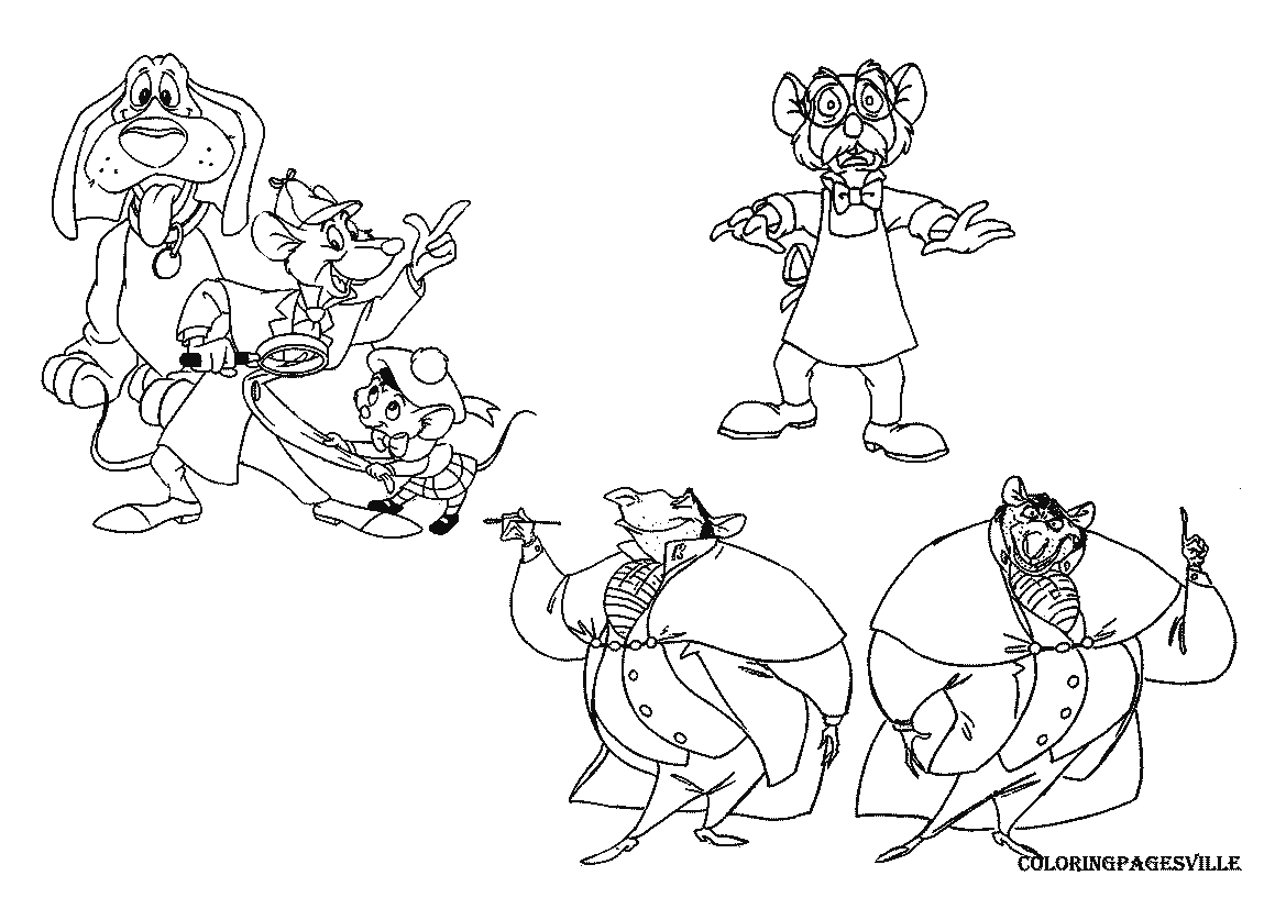 The Great Mouse Detective coloring pages