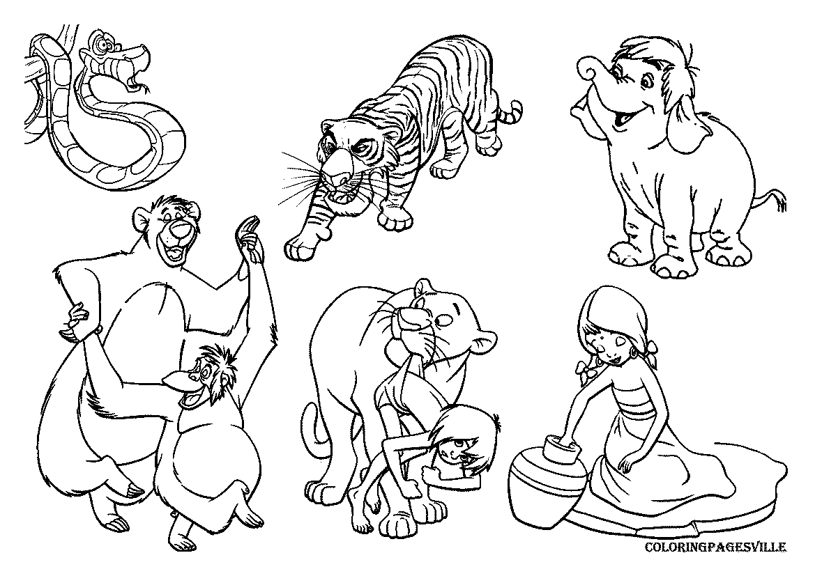 The Jungle Book coloring pages