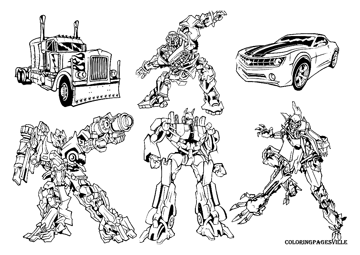 The Transformers coloring pages