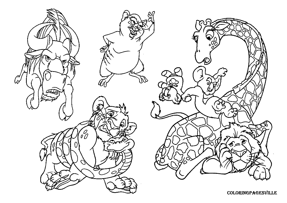 The Wild coloring pages