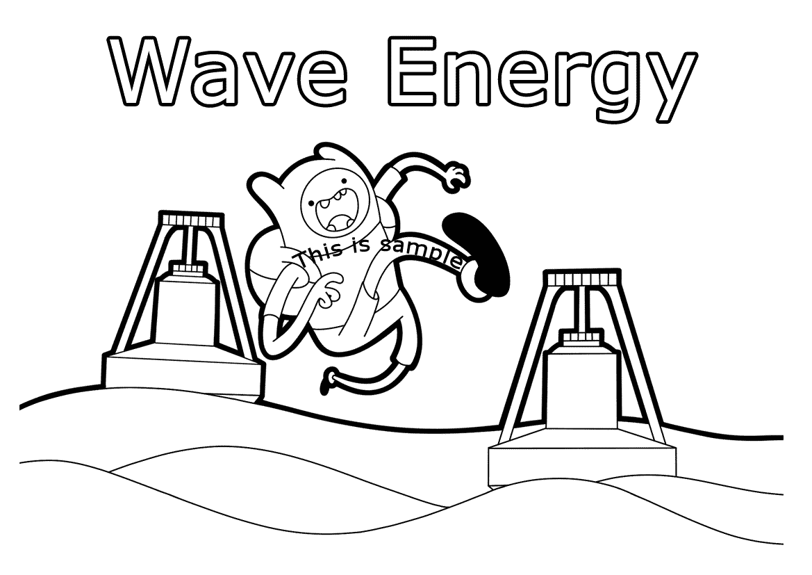Wave Energy Coloring Pages