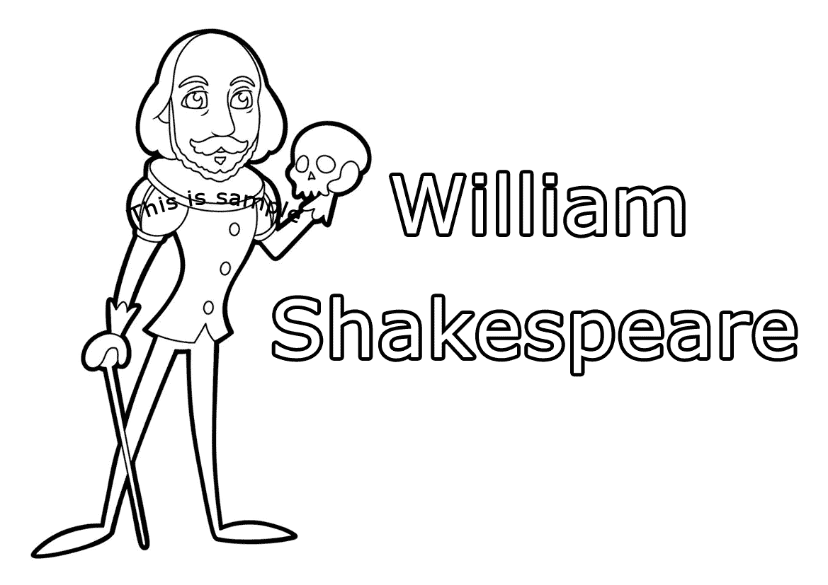 William Shakespeare Coloring Pages