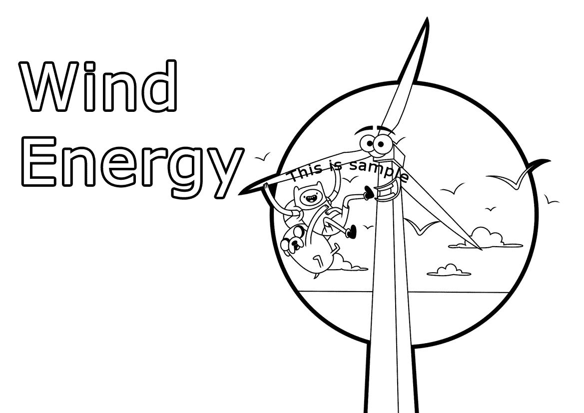 Wind Energy Coloring Pages