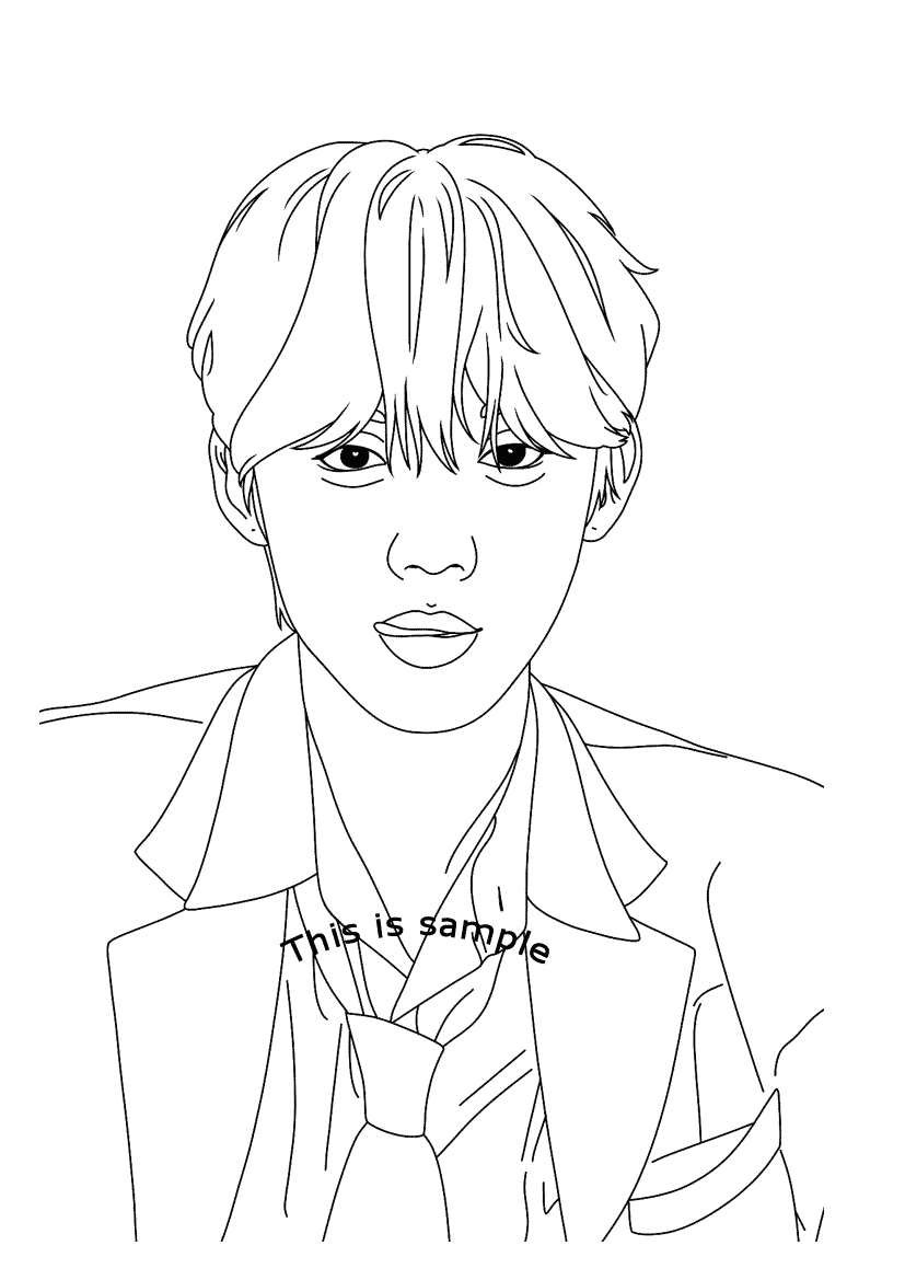 Yeonjun Coloring Pages